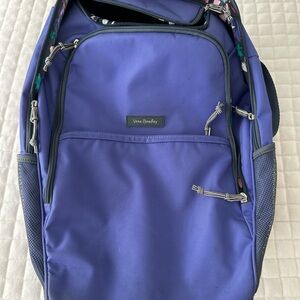 Vera Bradley Purple Backpack with Durable Fabric and Modern Design